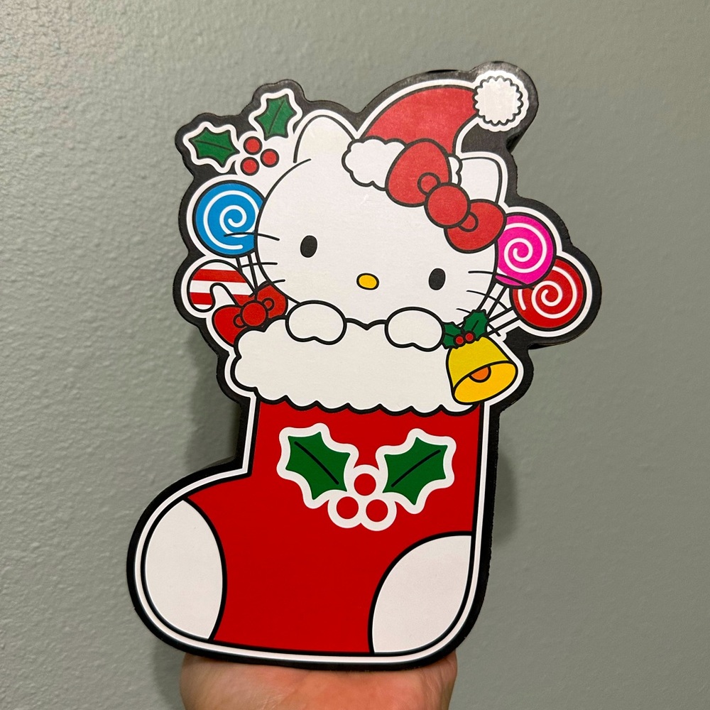 Hello Kitty Christmas Wooden Sign